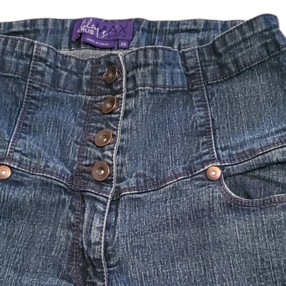 Miley Cyrus High Waisted Jean Short Size 13 - Picture 2 of 5